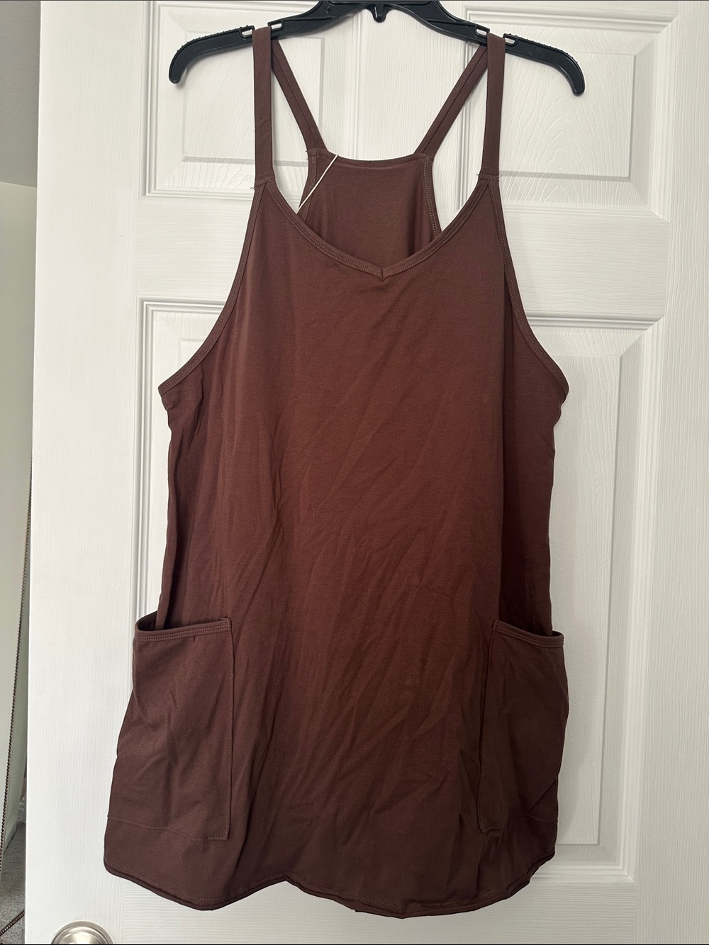 Women’s Brown Pocket Tank Top dress